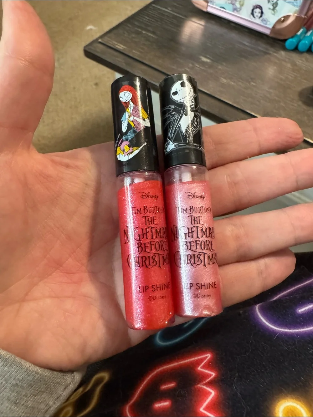 Nightmare Before Christmas Lip Shine Duo with Glitter Gel